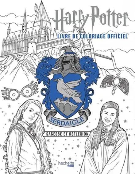Hachette/ раскраска по номерам/ Harry Potter - Serdaigle - le livre de coloriage officiel