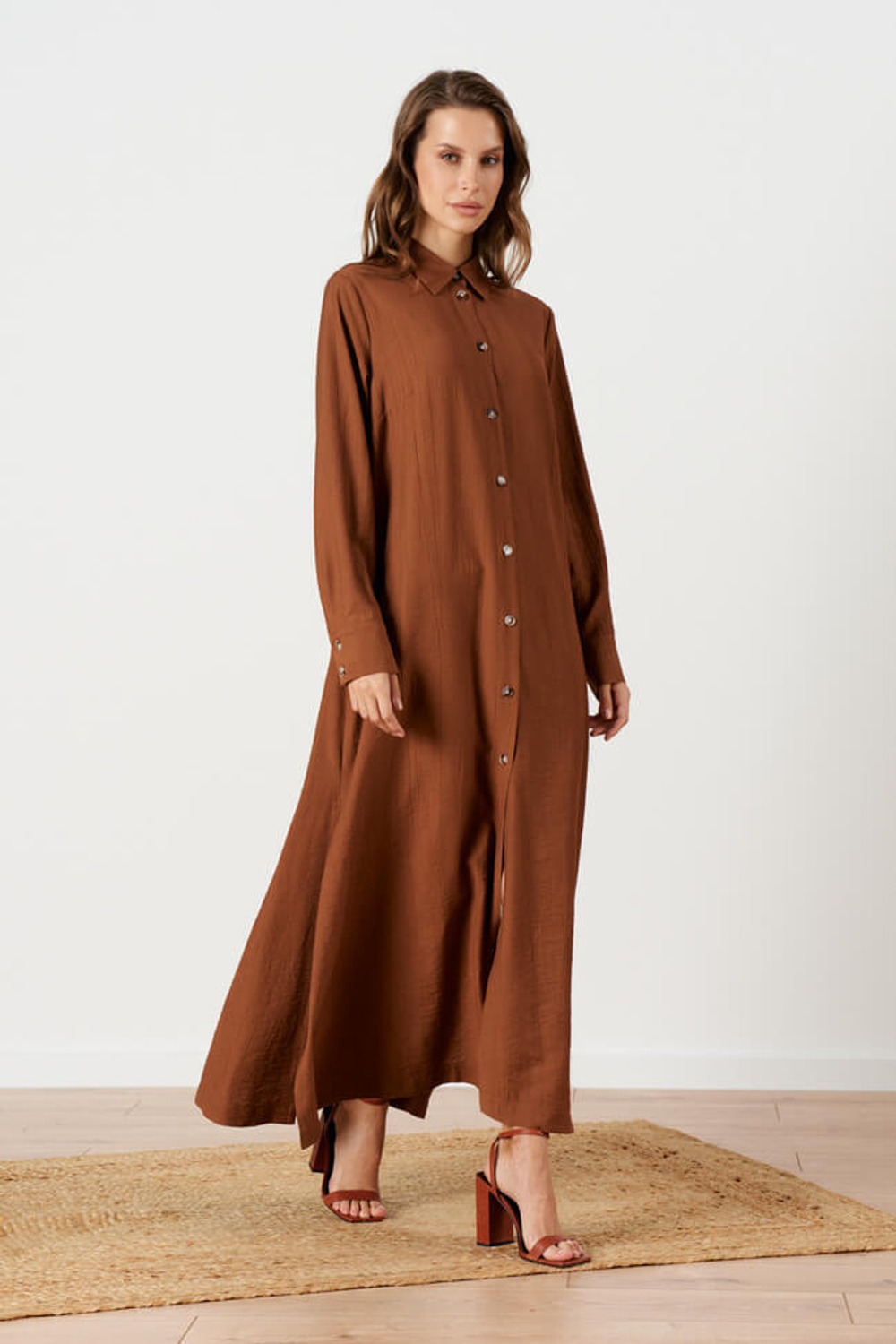 51665 Платье женское (коричневый)