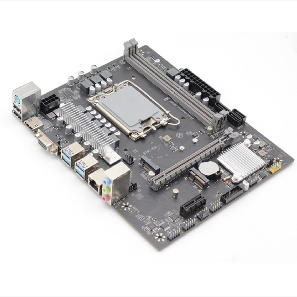 Материнская плата AFOX B760D4-MA5-V2 (Socket 1700, mATX, 2*DDR4(64Gb), VGA+ HDMI, 3*SATA3, 2*M.2, 1*PCIEx16 / 1*PCIEx1, 2*USB 2.0, 4*USB 3.0, 2 x PS / 2, LAN 1*1G, RTL)