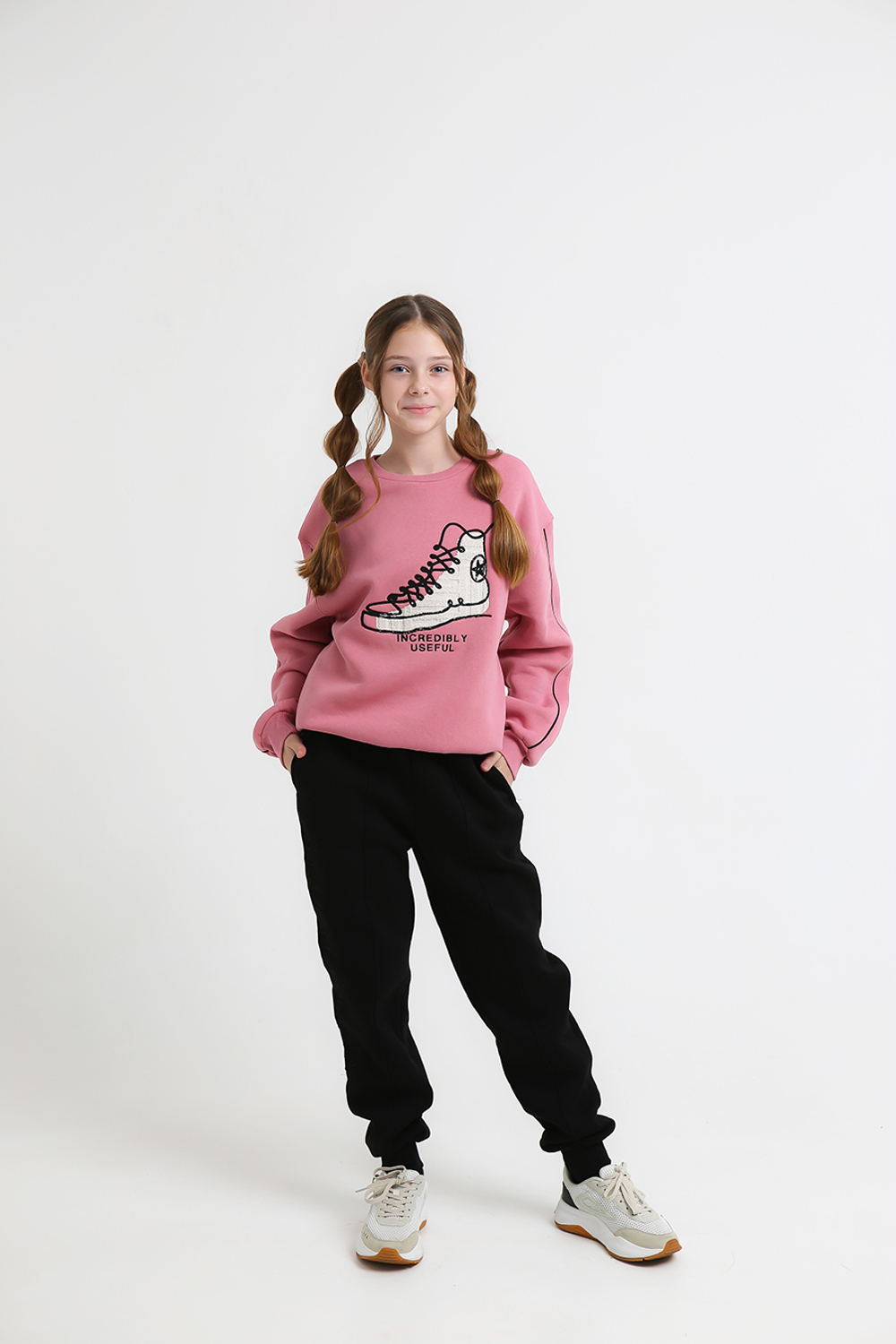 Брюки трикотаж. кэжл. с начесом д/д Beneti (T) 6300