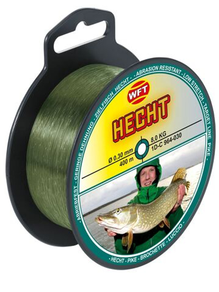 Леска монофильная WFT Zielfisch HECHT  (Для ловли щуки) 400 м, 0.30 мм