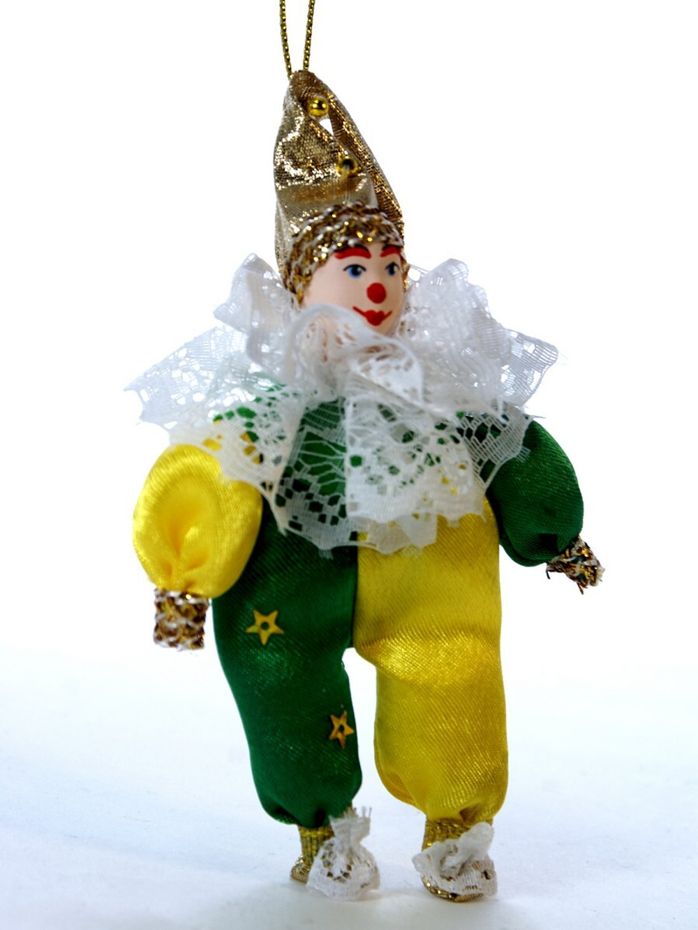 Кукла фарфоровая на елку Гномик