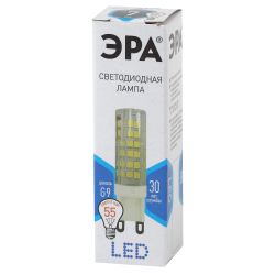 Лампочка светодиодная ЭРА STD LED JCD-7W-CER-840-G9 G9 7Вт керамика капсула нейтральный белый свет | Лампы cветодиодные Капсульные (G4, G9)