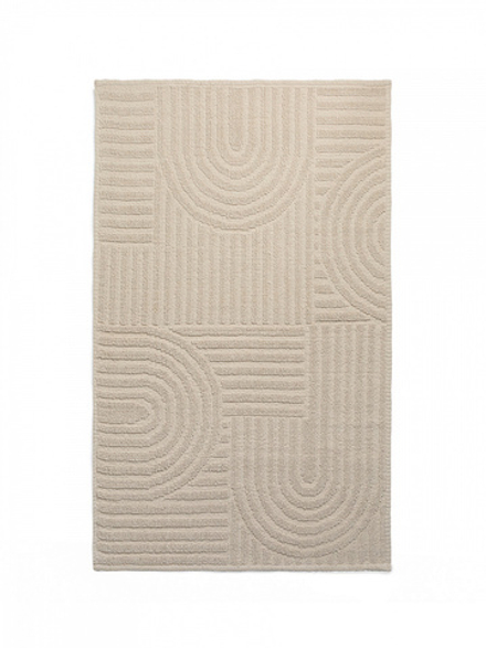 Коврик универсальный DeNASTIA 60x100 Barbara букле, х/б, молочный