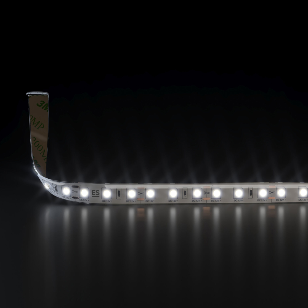 Светодиодная лента Лента светодиодная 12V 9,6W 120Led 2835 IP65 дневной белый, 5м