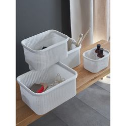 Набор из 4-х корзин для хранения Sustainable collection, молочный