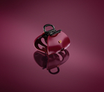 Balmain Hair Couture Заколка краб Императорская Бархатный Бургунди Pince à Cheveux Imperiale Velvet Burgundy