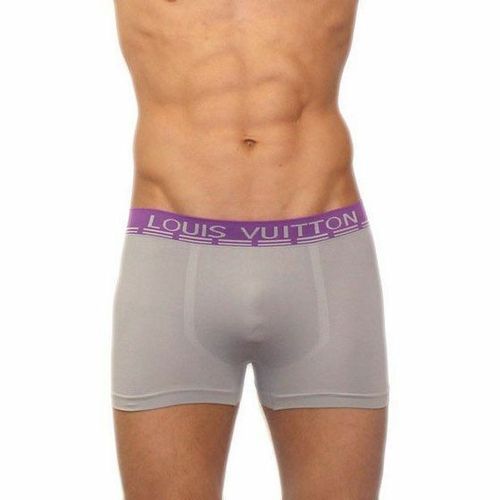 Мужские трусы боксеры серые бесшовные Louis Vuitton