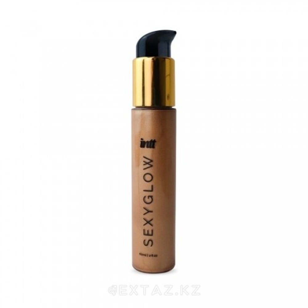 Хайлайтер для тела с ароматом ванили и золотистыми микрогранулами Intt Sexy Glow, 60 мл
