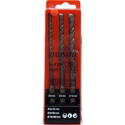 Набор буров FELISATTI SDS+ 3 шт   043.5.0.00