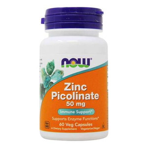 NOW Zinc Picolinate 50 мг 60 капсул