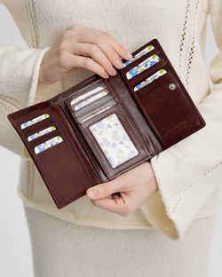 Кошелек 020 12 коньячный