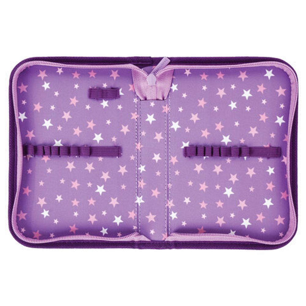 Пенал BRAUBERG, 1 отделение, ткань, 21х14 см, "Unicorn", 270303