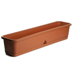 Ящик балконный 16л 800*200*170 с отверстием для нижнего полива цвет терракотовый