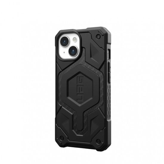 Чехол с поддержкой MAGSAFE Uag Monarch Pro для iPhone 15 6.1", цвет карбон (Carbon Fiber)