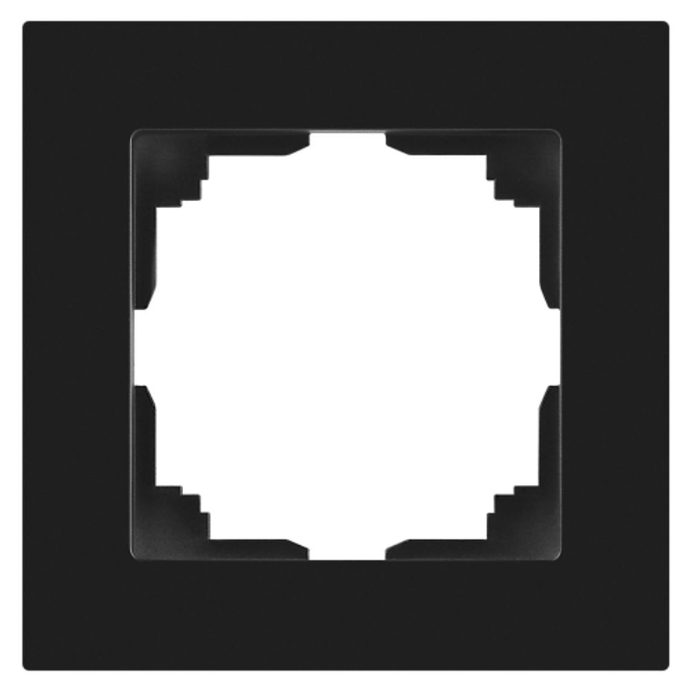 Рамка для розеток и выключателей Intro Accent 6-501-05 на 1 пост, СУ, антрацит