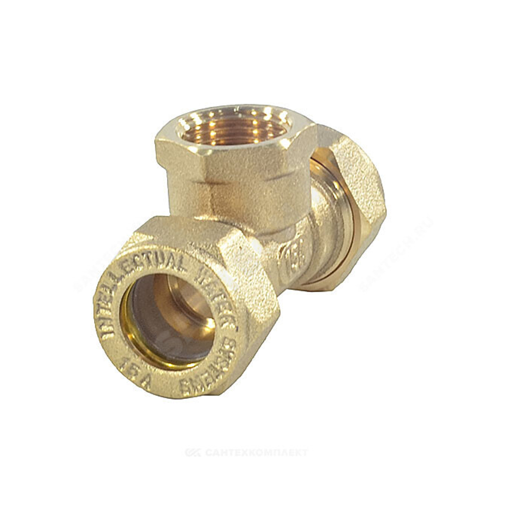 Тройник латунь 32Aх1 1/4"х32 обжим/ВР STAHLMANN STFL3211/432BEF