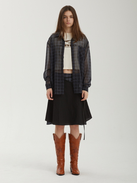 Женская Рубашка Ojos Over Check