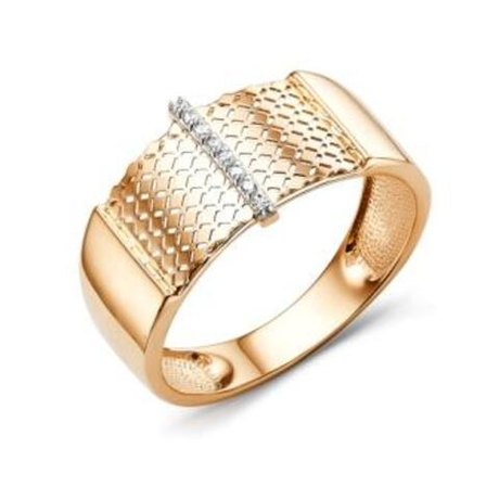 Кольцо из золота с фианитами