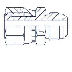 Адаптер AS D35-38 ORFS 2 - JIC 1.7/8