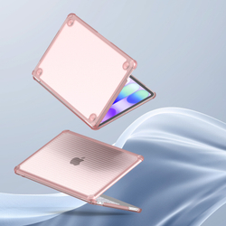 Чехол розового цвета для ноутбука MacBook Neo 13 (с 2026-) от Dux Ducis, серии LCGH Series Protective Case