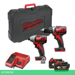 Набор электроинструментов Milwaukee M18 BPP2D-402C (4933447126)