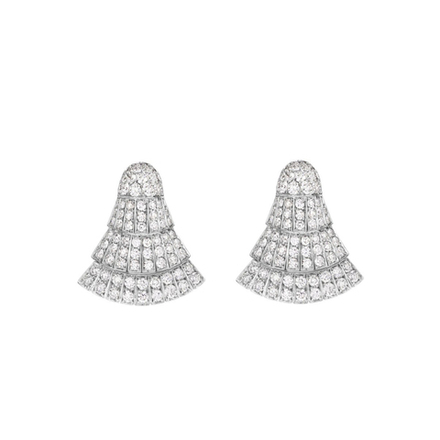 Серьги веер мини