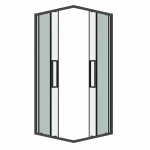 Душевой уголок Grossman Cosmo 300.K33.02.8080.42.00 80x80 стекло прозрачное/профиль графит сатин