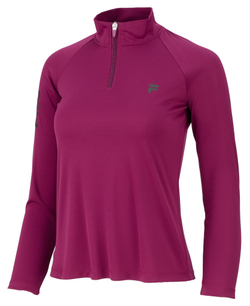 Женская теннисная футболка (dł. Рукава) Fila Longsleeve Grace - magenta purple