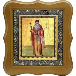 Максим Грек Преподобный. Икона на холсте.