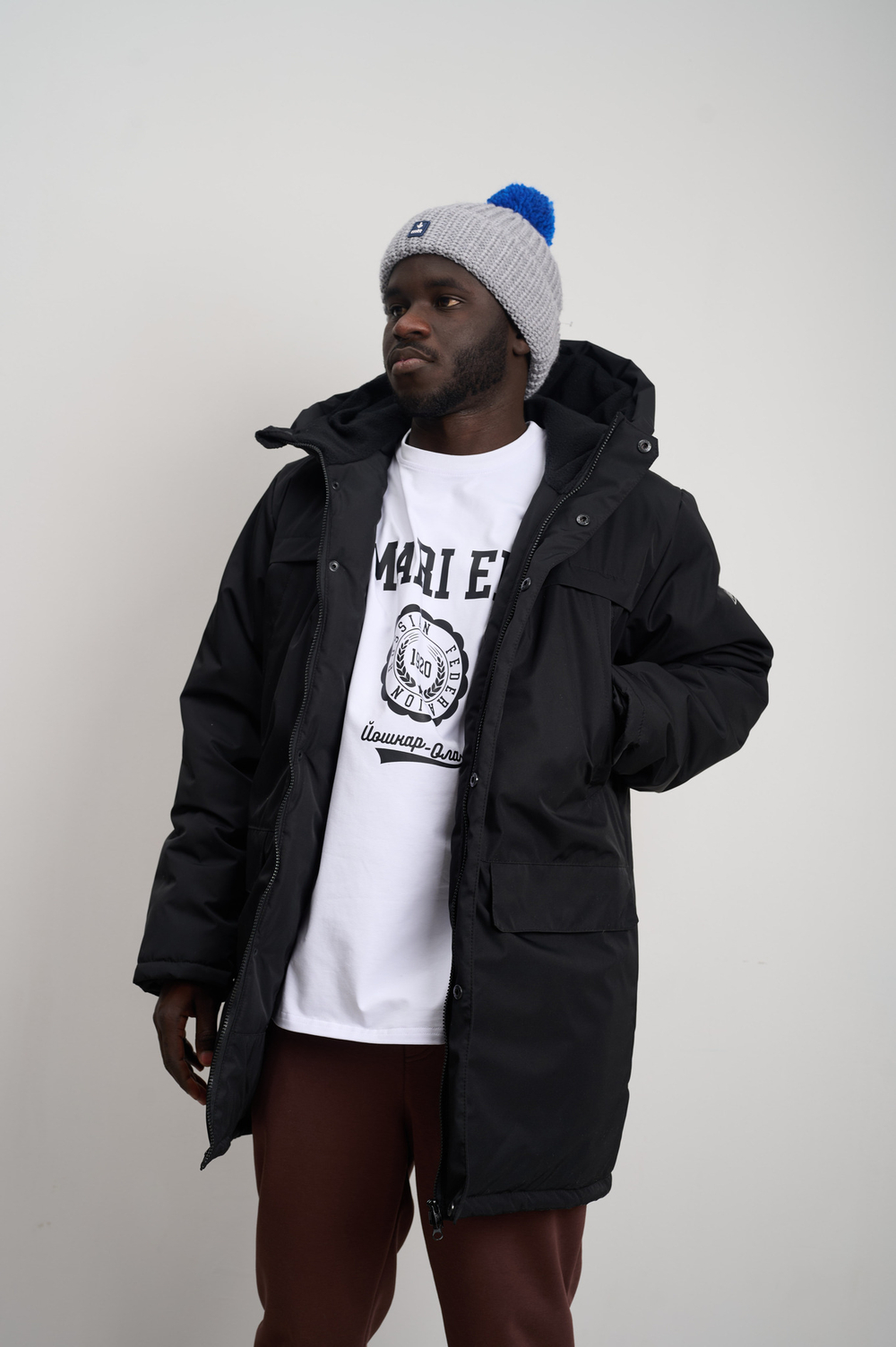 Парка мужская зимняя "Минимал" черная