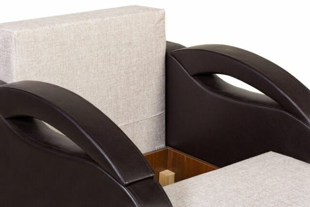 Кресло-кровать раскладное с ящиком, Юпитер Аслан Бежевый, 90х96х76