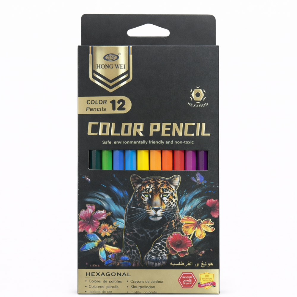 Цветные карандаши Hong Wel 12 цветов