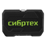 Набор инструментов, 1/4", пластиковый кейс 56 предметов Сибртех