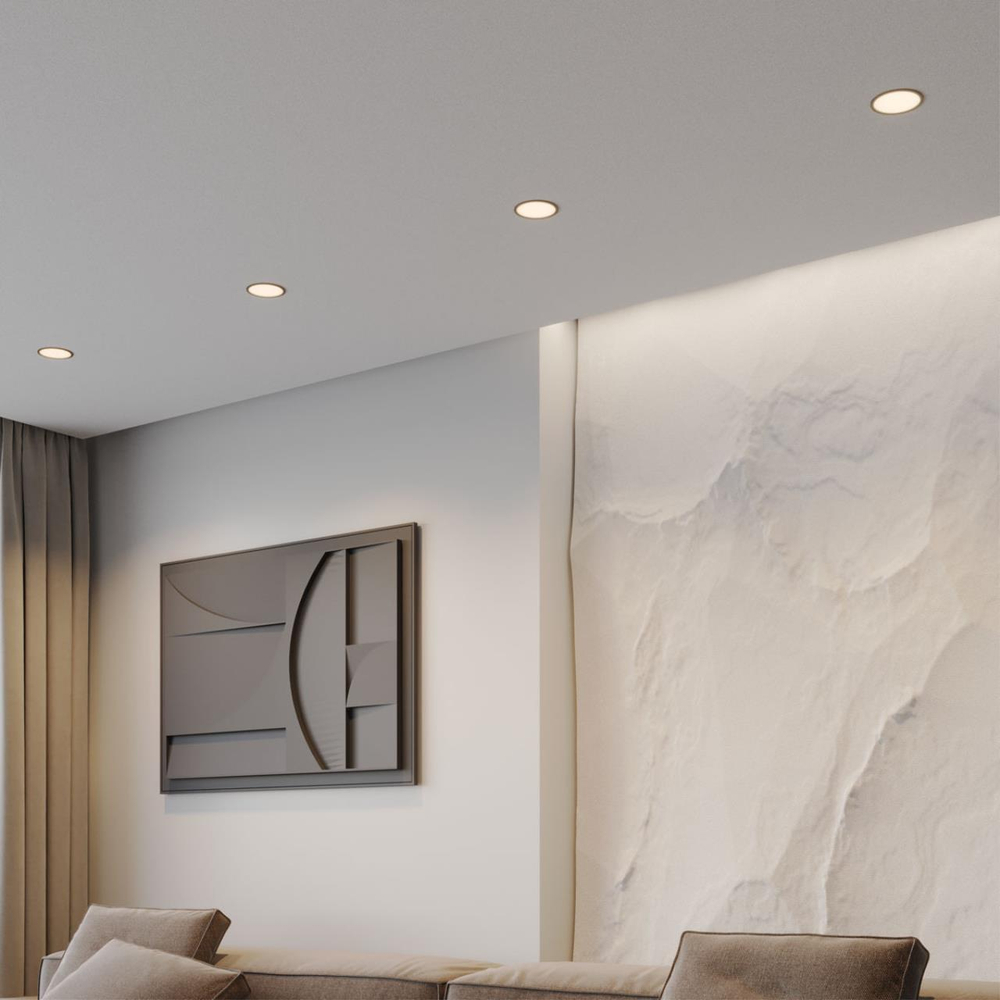 359880 WIR NT26 000 черный Светильник встраиваемый с переключателем цв. температуры IP20 LED 18W 100-265V 3000К/4000К/6000К LANTE