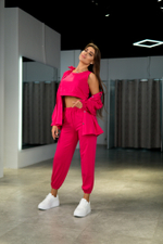 Костюм-тройка с топом и рубашкой шоурум