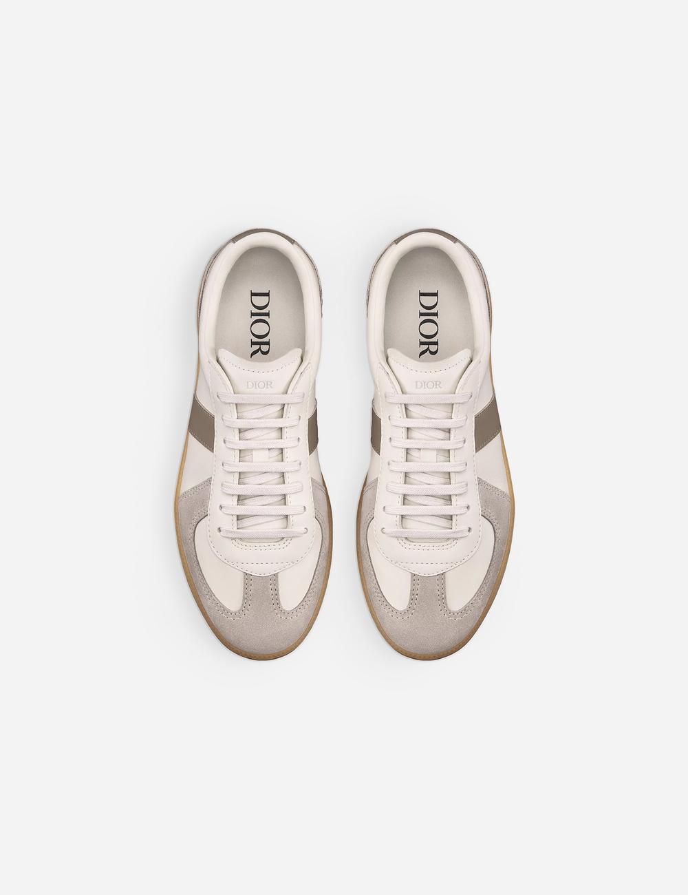 Кроссовки Dior B01 Matchpoint Sneaker "Gray and White Smooth Calfskin with Gray Suede"