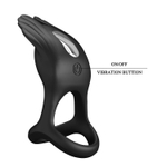 Виброкольцо на пенис Pretty Love Silas, перезаряжаемое, 7 режимов