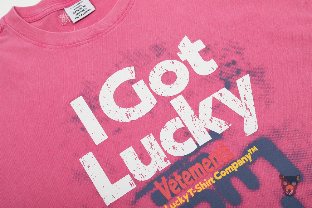 Футболка Vetements "I got lucky"