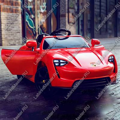 Детский электромобиль "Porshe" красный