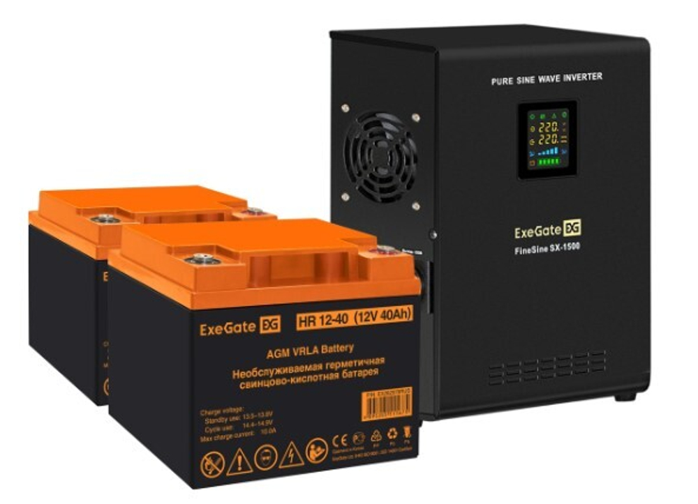 Комплект  Exegate FineSine SX-1500.LCD.AVR.2SH