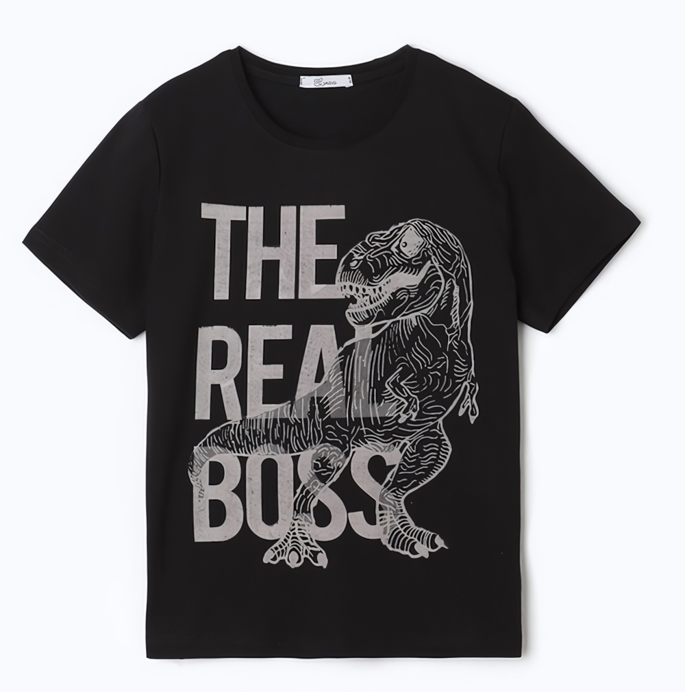 Футболка для мальчиков А.5-94-2. черный, р. 140 9863611, 1 шт.