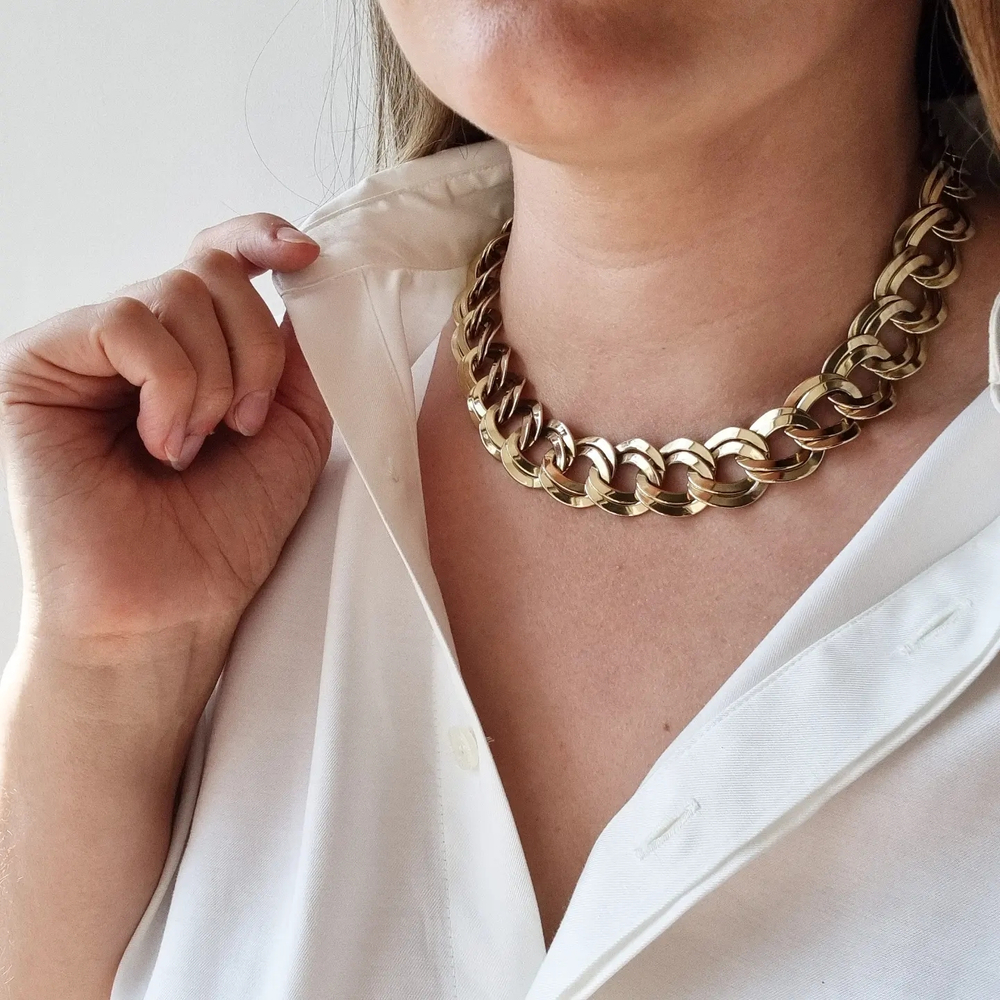 Колье double chain Monet