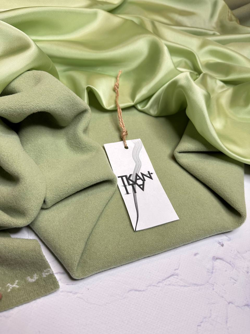 Пальтовая однотонная шерсть с кашемиром (Alta Moda для Valentino, 85%шерсть/15%кашемир, Фисташковый туман, 500 гр/м2, 150)