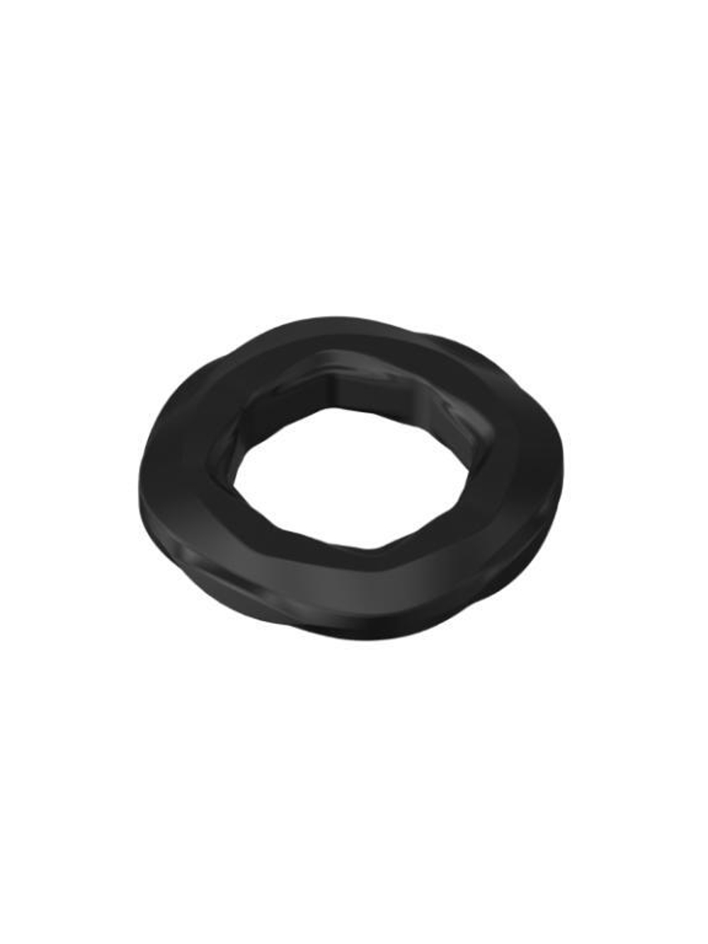 Черные эрекционное кольцо №06 Cock Ring (Цвет: черный)