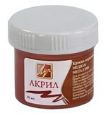 Акриловая краска металлик 40мл. медная (Луч)