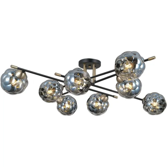 Люстра потолочная ILLUMICO E14 IL0442-8CSQ-79 BK