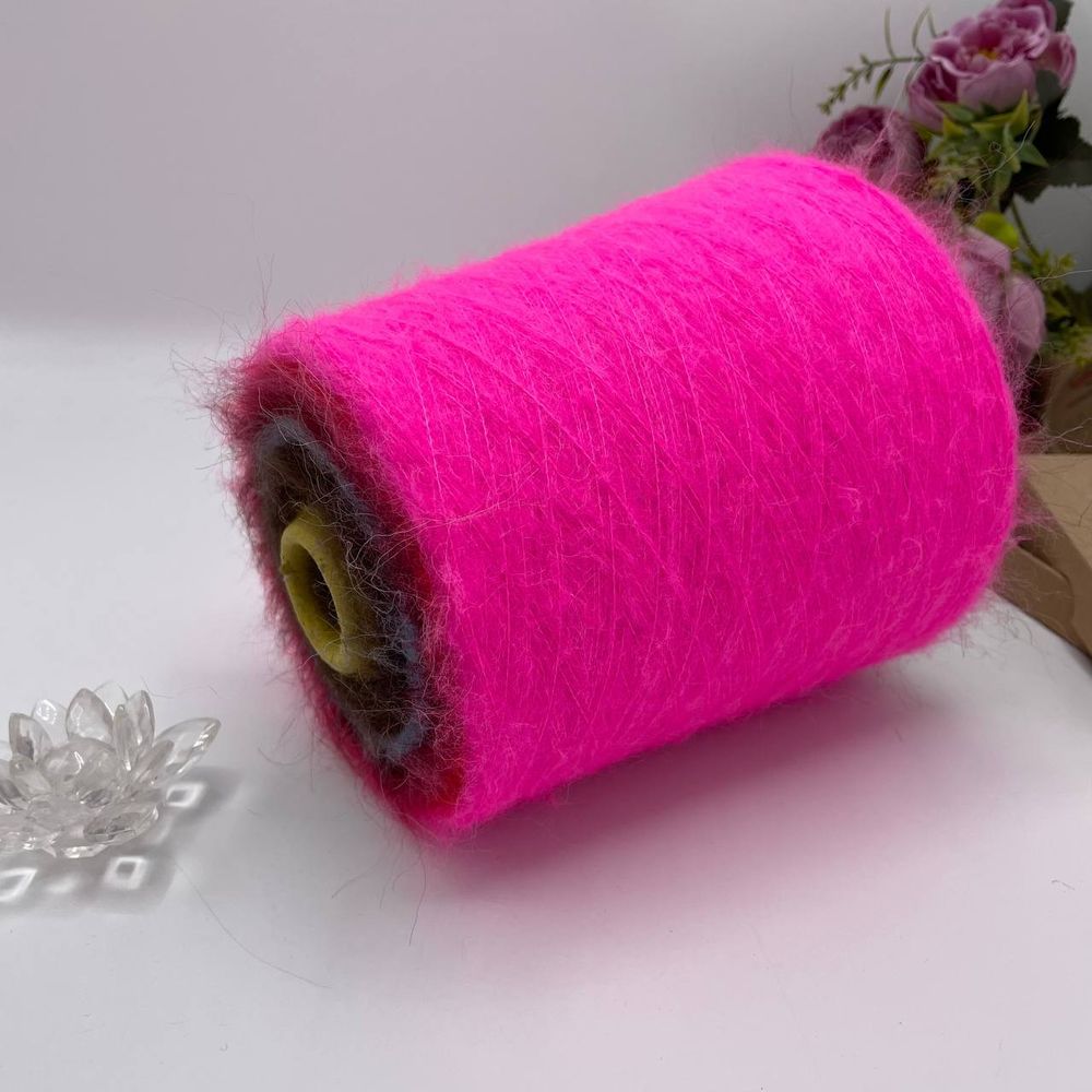 Мохер и альпака на конусе, разные цвета