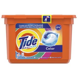 Капсулы гель автомат Tide сolor растворимые  22,8 гр/шт 15 шт/упак