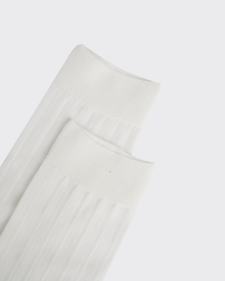 Гольфы из мерсеризованного хлопка молочный